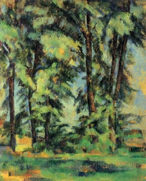  Baum Kunst - Große Bäume bei Jas de Bouffan Paul Cezanne